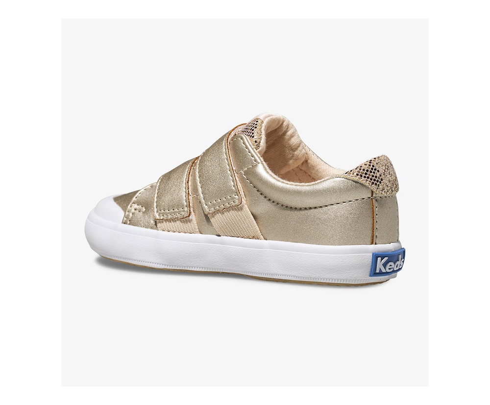 Slip On Παιδικα - Keds Courtney - Ροζ Χρυσο Χρωμα - ZFTOP2459